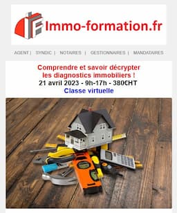 Formation : Agents immobiliers : comprendre et savoir décrypter les diagnostics immobiliers